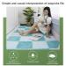 Buy Plush Puzzle Foam Floor Mats - Washable Soft Rugs for Playroom & Exercise - Purple & Light Blue - Buy Online on GoSupps.com