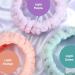 3-Piece Spa Face Headband Set for Women - Make-Up & Washing - Yoga Sport & Shower Use - Elastic Head Wraps in Light Orange Purple & Green - Buy Online on GoSupps.com