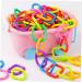 Shop Amosfun 140 Pcal Geometric Chain Buckle Sensory Rings - Durable Plastic Baby Links Toys for Stroller Car & Toddler Fun - International Shipping Available - Buy Online on GoSupps.com