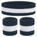 Onupgo children welding ligaments headband bracelet set - athletic cotton welding band for sports (1 headband + 2 bracelets) Black/White/Black