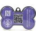DogTap Solid Digital Dog Tag - NFC Chip & QR Code Waterproof PVC & Metal Robust Purple Bone 41.6x28.5x4.6mm - International Shipping - Buy Online on GoSupps.com
