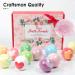 12 Large Bath Bomb Set for Women - Natural Handmade Spa Gifts with Essential Oils - Romantic Gift for Her - Pack of 12 - Buy Online on GoSupps.com