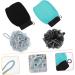 VINTORKY 2 Sets Bath Set Shower Exfoliation Mitt Scrub Glove Bathing Tools Skin Cleaning Mitten Bathing Gloves Bath Exfoliating Pad Men Body Scrubber Pouf Accessories Take a Bath Rayon - Buy Online on GoSupps.com