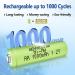 Rechargeable AA Batteries - NIMH 1.2V 1000mAh (4 Pack) - Pre-Charged Solar Power for Lighting & Flashlights - Low Self Discharge Household Use - Buy Online on GoSupps.com