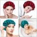 Fuyamp 2 Packs Satin Sleep Cap Adjustable Silky Sleep Bonnet for Women Long Curly Hair Double-Sided Waterproof Satin Hair Cap Extra Large Sleep Satin Bonnet for Women Girls Sleeping Red+Lake Green - Buy Online on GoSupps.com