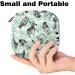 Multicolored Portable Storage Bags for Women's Bandages & Menstrual Products | Zebra Leaves & Green-White Waves | Perfect for School & Office - Buy Online on GoSupps.com
