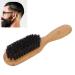 Beard Brush Reinforced Process Skin Wood Handle Barber Shop Tool Beard Cleaning Tool for Safety Razor