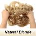 JJstar 2PCS Curly Messy Bun Hair Piece Set - Blonde Synthetic Fiber Scrunchies for Women & Girls - Buy Online on GoSupps.com
