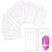SILPECWEE 4500 Pieces 90 Sheets French Tip Nail Guides Nail Stencils Self Adhesive Nail Art Stickers French Manicure Strips Nail Design Tool French Nail Stickers for Nail Art (Straight Line) No4
