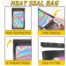 100 PCS Smell Proof Holographic Packaging Bags 2.4x3.9 Inch - Ideal for Small Business, Food Storage, Eyelash, Jewelry, Lip Gloss - Resealable Foil Freshies Bags in Black - Buy Online on GoSupps.com