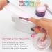 AMAZDIP 2-in-1 Dip Powder Recycling System & French Tip Smile Line Mold Tray - Nail Art Glitter Holder Saver in White - Buy Online on GoSupps.com