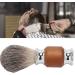 Premium Travel Shaving Brush - Stainless Steel Handle | Friendly Portable Brush for Cream Foam & Soap (Brown) - Buy Online on GoSupps.com