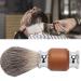 Professional Men's Beard Shaving Brush | Rubber Wood Handle | Facial Cleaning & Hair Shaving Tool - Perfect for Salons & Home Use - Buy Online on GoSupps.com