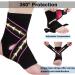 Breathable Ankle Brace for Women & Men - Strong Support & Protection, Adjustable Compression for Sprained Ankle - Pink & Black - Buy Online on GoSupps.com