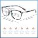 VisionGlobal Blue Light Blocking Glasses for Women - Anti Eyestrain, Computer Reading, TV Glasses - Stylish Square Frame, Anti Glare (+2.50 Magnification) - Nola Pink - Buy Online on GoSupps.com