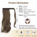 SOFEIYAN 15 Inch Brown Curly Ponytail Extension - Heat Resistant Synthetic Hairpiece for White & Black Women - Buy Online on GoSupps.com
