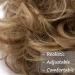 Messy Hair Bun Donut Chignon Updo Scrunchie Hairpiece Ponytail Extension Light Brown & Blond 25g - Buy Online on GoSupps.com