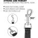 Loutep Towline Dog Leash - 3m 5m 10m 15m 20m | Ideal for Small & Large Dogs | Durable Cross Country Running Leash - 5m Black - Buy Online on GoSupps.com