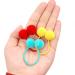 40Pcs Fluffy Pom Pom Hair Ties | Cute Ball Hair Bands for Girls, Toddlers & Teens - Buy Online on GoSupps.com