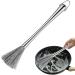 Wire Scrub Brush Stainless Steel Wire Brushes with Long Handle | Kitchen Dish Scrub Brush with Hangable Handle Cleaning Steel Wool Pads Metal Scrubber for Kitchen Sinks - Buy Online on GoSupps.com