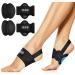 Arch Support Strap for Plantar Fasciitis Relief Design for Wearable Non-Slip Arch Support with 2 Pairs of Arch Pads of Different Heights for Flat Feet High Arches and Fallen Arches Black