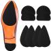 2 Pairs Non-Slip and Wear-Resisting Shoe Sole Protectors Shoe Slip Pads Shoe Sole Patch for Women High-Heels Leather Shoes and Flat Shoe (Black)