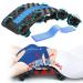 Back extensor 2024 improves the neck and backers for under and up and up lumbar vertebrae fully adjustable multi-level vertebrae cover with massage tooth wheels for herniated discs scoliosis black