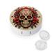 Contact Lens Case Red Rose Sugar Skull Print Plastic Contact Lens Case contact Lens Care Box ontact Lens Travel Box