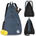 A11N Pickleball Bag, Reversible Crossbody Sling Bag/Backpack for Women Men Navy