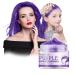 Temporary Hair Color Lonstin Purple Temporary Hair Dye Wash Out Hair Wax Color Men Women Christmas Parties Role Playing Halloween
