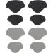 Exceart 8-Piece Premium Heel Handle Liner - Self-Adhesive Repair Heel Hole Patch for Comfortable Shoe Adaptation (Black/Gray) - International Shipping Available - Buy Online on GoSupps.com