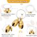Handmade Peanut-Shaped Pet Tracker Bell - Vintage Metal Cat & Dog Collar Accessories with 4 Pendants | International Shipping Available - Buy Online on GoSupps.com