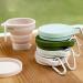 Digjobk Pink Collapsible Toothbrush Mug | Retractable Silicone Travel Cup | Portable Mini Tea & Coffee Cup with Lid - Buy Online on GoSupps.com