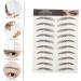FRCOLOR 9 Sheets Waterproof Eyebrow Stickers Eyebrow Tool Imitation Eyebrow Sticker Hair 3d Template 1 count (Pack of 1) Brown - Buy Online on GoSupps.com