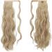 FESHFEN Body Wavy Wrap Around Ponytail Extension - 60cm Ash Blonde 16/613# (Pack of 1) - Buy Online on GoSupps.com