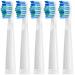 5 pieces of replacement brushes compatible with Fairywill Fairy Will Schalltzahnbrush D7/D8/507/508/515/117/959 toothbrush upright plug -in brushes soft bristle (white brush head)