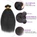 Buy Ifly Brazilian Real Hair Yaki Bundles - 100% Virgin Human Hair Extensions (10 12 14 inches) - Kinky Straight Natural Black Color - Buy Online on GoSupps.com