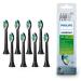 Philips Sonicare Original W2 Optimal White Standard Sound toothbrush heads - 8 -pack in black (model HX6068/13) Black 8 pieces (1 Pack)