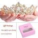 Sppry Women Baroque AB Crystal Tiara Comb - Gold Crown for Bridal Queen & Princess at Wedding, Birthday, Pageant Party - Buy Online on GoSupps.com