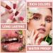 2PCS Nude Matte Lipstick Set - Velvety Smooth Non-Stick Cup Lip Stain & Lip Gloss - Perfect Makeup Gift for Women - 607 White Peach - Buy Online on GoSupps.com
