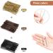 150 PCS Hair Pins for Buns - DUAIU U Shaped Pins Bobby Pins with Box - 6 cm Hair Grips Bobby Pins for Women Girls All Hair Types (Black & Blonde & Brown) - Buy Online on GoSupps.com