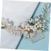 Ipetboom 1pc Pearl Comb Tiara Wedding Hair Clips for Brides Wedding Hair Comb Floral Hair Comb Sparking Crystal Hair Comb Women Hair Comb Hair Accessories Costume Women's Hair up - Buy Online on GoSupps.com