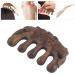Sandalwood Meridian Wide Tooth Massage Comb | Green Sandalwood Head & Scalp Massager for Neck Shoulder & Hand - Best International Shipping - Buy Online on GoSupps.com