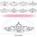 inSowni 8 Pieces Decorative Princess Dazzling Rhinestone Silver Metal Tiara Crown Headbands Wedding Birthday Party Prom Headpieces for Brides Bridesmaids Women Girls Teens Kids - Buy Online on GoSupps.com