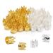Tbestmax 200 Pcs Hair Beads Dreadlocks Hair Jewelry for Women Braid  Hair Rings Clips Accessories  Metal Cuffs Decoration Silver  Golden Crown