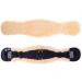 Merauno Lambwolle Konturgurt | Premium Merino Wool Saddle Belt | Anatomical Design for Dressage | Slip-Resistant | 60cm in Nature Black Brown Anthracite - Buy Online on GoSupps.com
