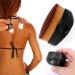 Self Tanner Brush with Silicone Cleaning Pad Kabuki Tanning Cosmetic Brushess for Self Tan Tan Brush for Body Face Sunless Tanner Blending Brush Sunscreen Applicator Black 1PCS