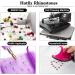 6616PCS Hot Pink Hotfix Rhinestones Crystal Gems Glass with Tweezers and Picking Pen - Perfect for Tumblers, Clothes, and Shirts - Buy Online on GoSupps.com