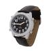 Marshal German speaking men's wristwatch I 1136SL I Funk Arm strap I For blind seniors and visually impaired i Date and time statement I Extra Large pointer I black leather bracelet
