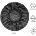 RaiBaubl Silk Sleeping Cap for Women - Jumbo Hair Care Hood with Elastic Ribbon Perfect for Braids & Curly Hair (2 Pieces - Black) - Buy Online on GoSupps.com